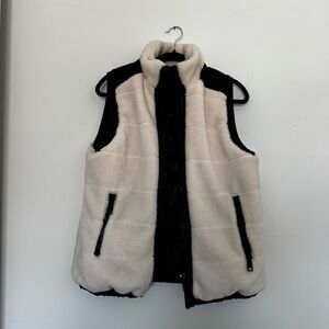 Reversible leather vest
